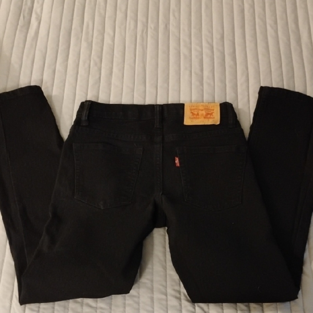 LEVI'S 511's Boys Black Size 14 (W27 X L29) Straight Leg Jeans